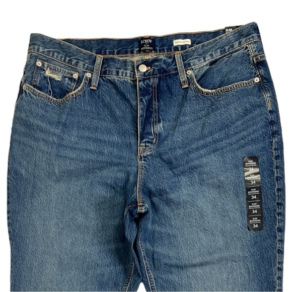 NWT J. Crew Premium Edition Slim Boyfriend Jean size 34 in Vintage Wash - Picture 5 of 9